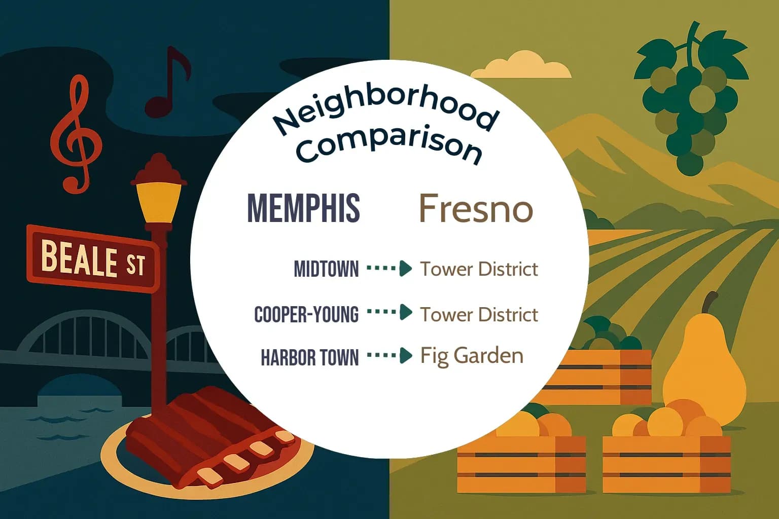 Memphis vs Fresno Neighborhood Comparison