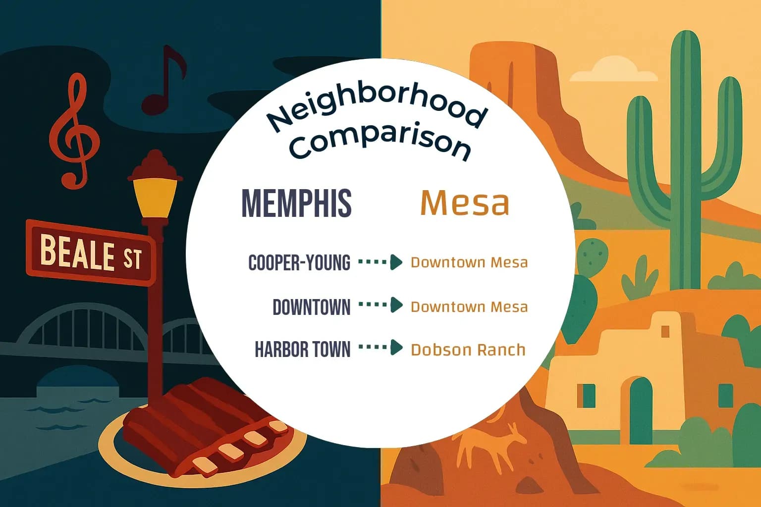 Memphis vs Mesa Neighborhood Comparison