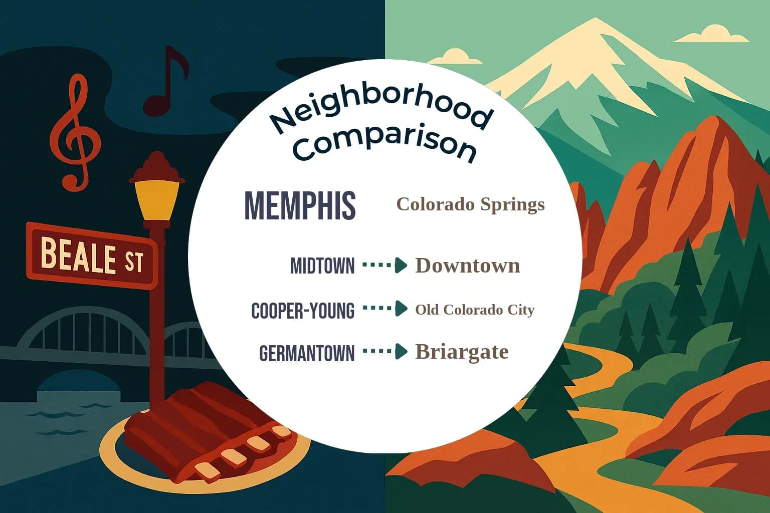 Memphis vs Colorado Springs Neighborhood Comparison