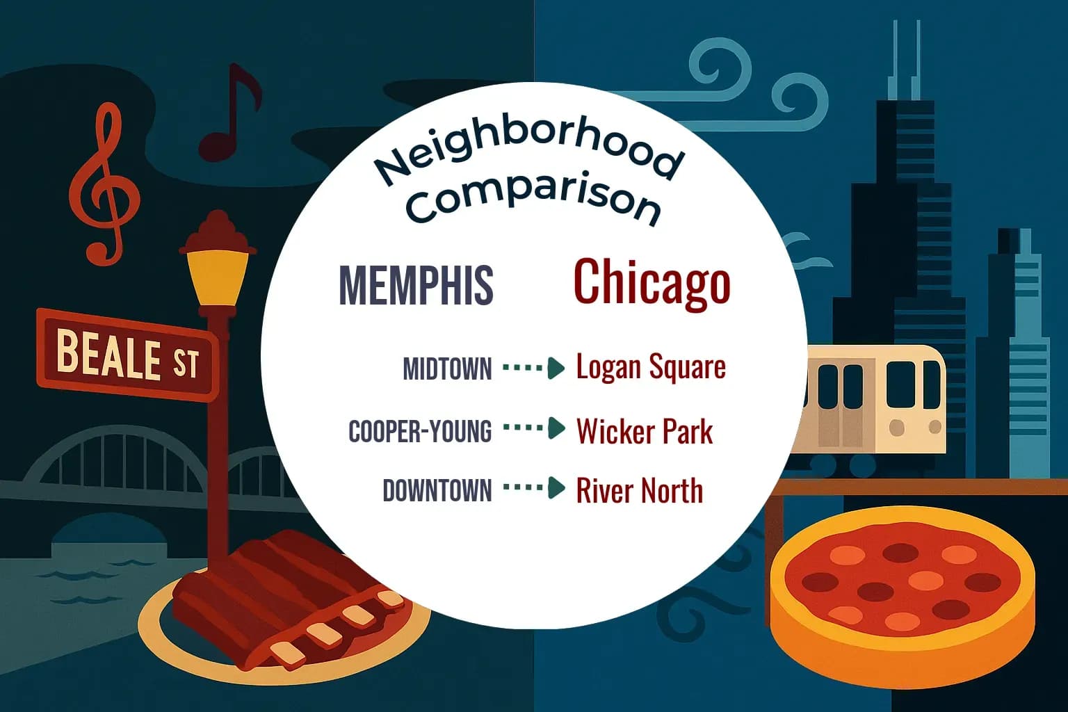 Memphis vs Chicago Neighborhood Comparison