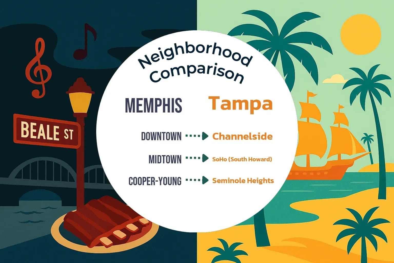 Memphis vs Tampa Neighborhood Comparison