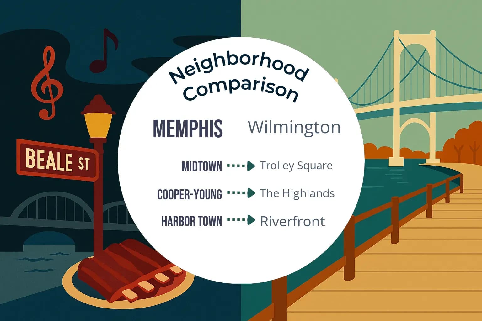 Memphis vs Wilmington Neighborhood Comparison