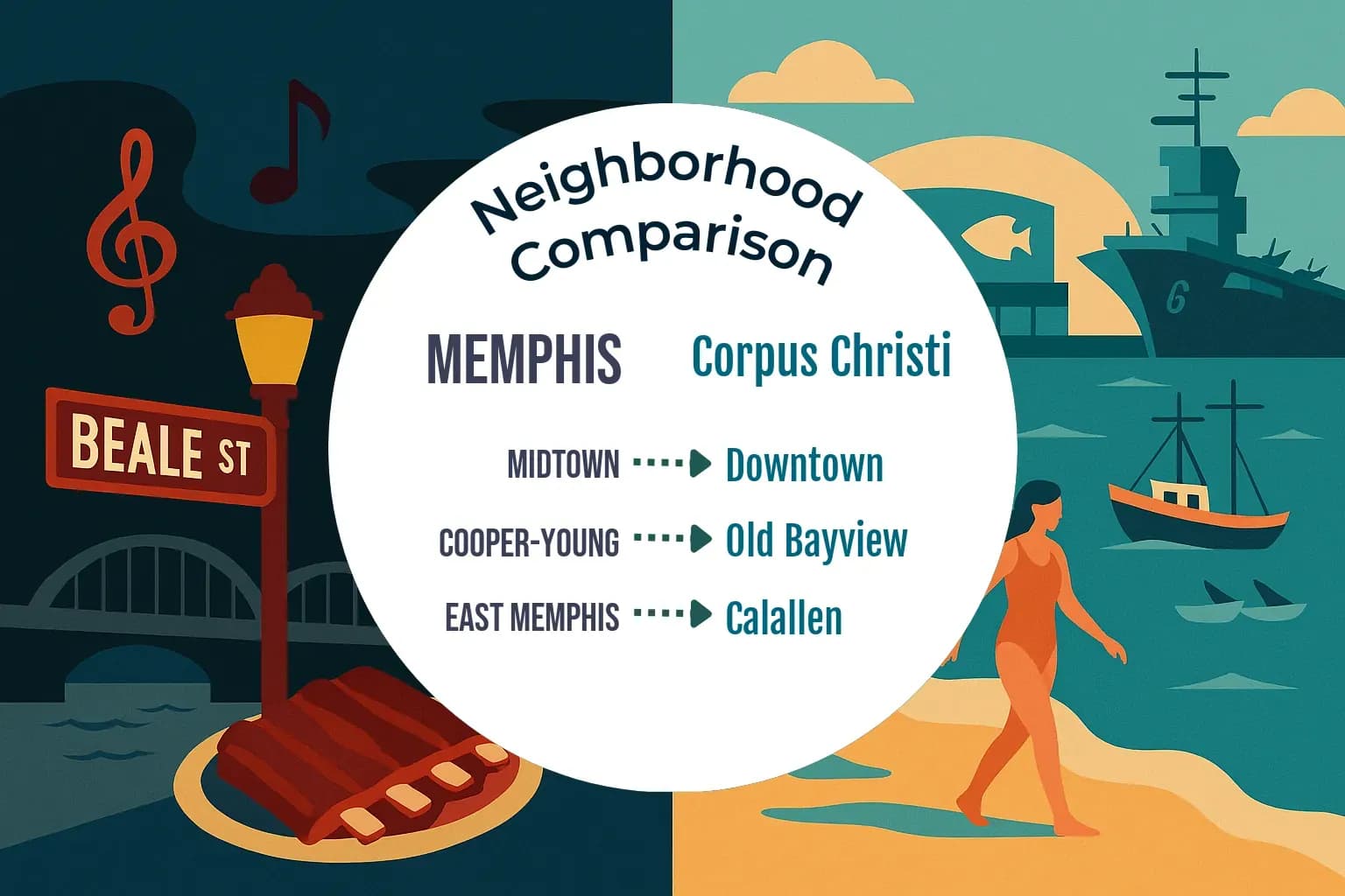 Memphis vs Corpus Christi Neighborhood Comparison