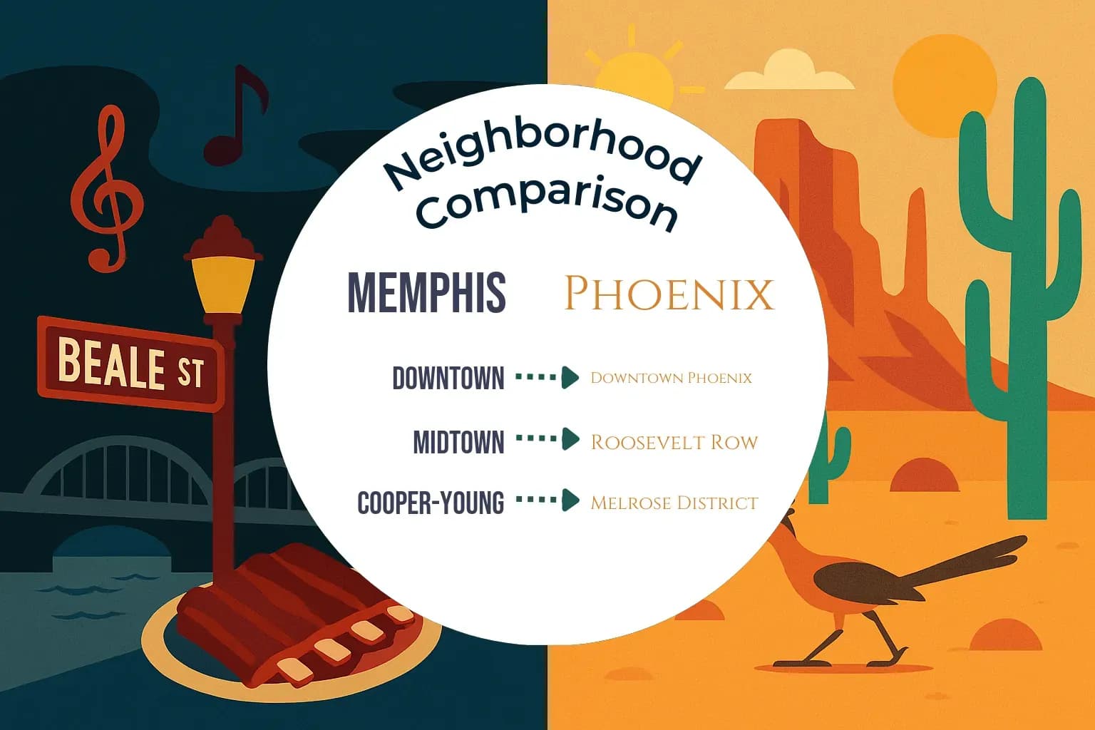 Memphis vs Phoenix Neighborhood Comparison