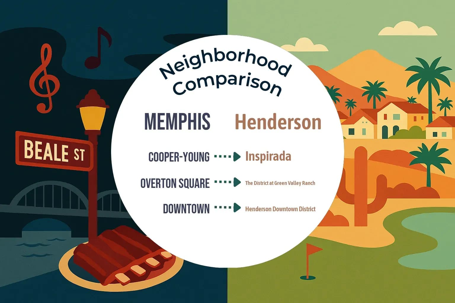 Memphis vs Henderson Neighborhood Comparison