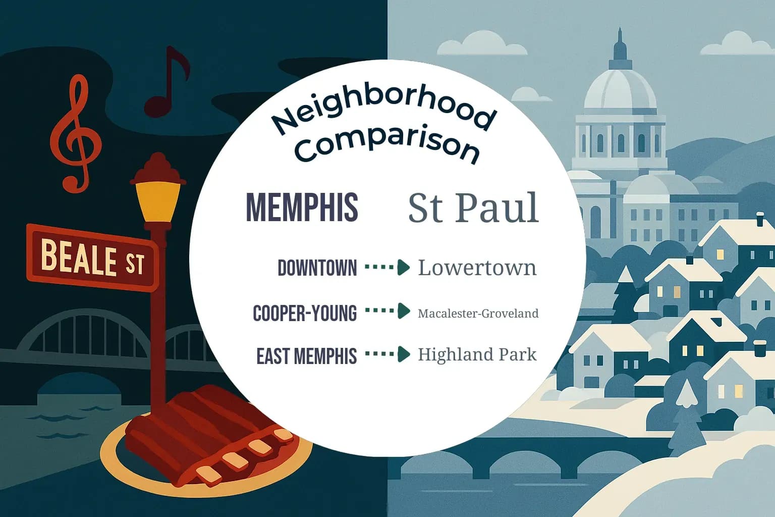 Memphis vs St. Paul Neighborhood Comparison