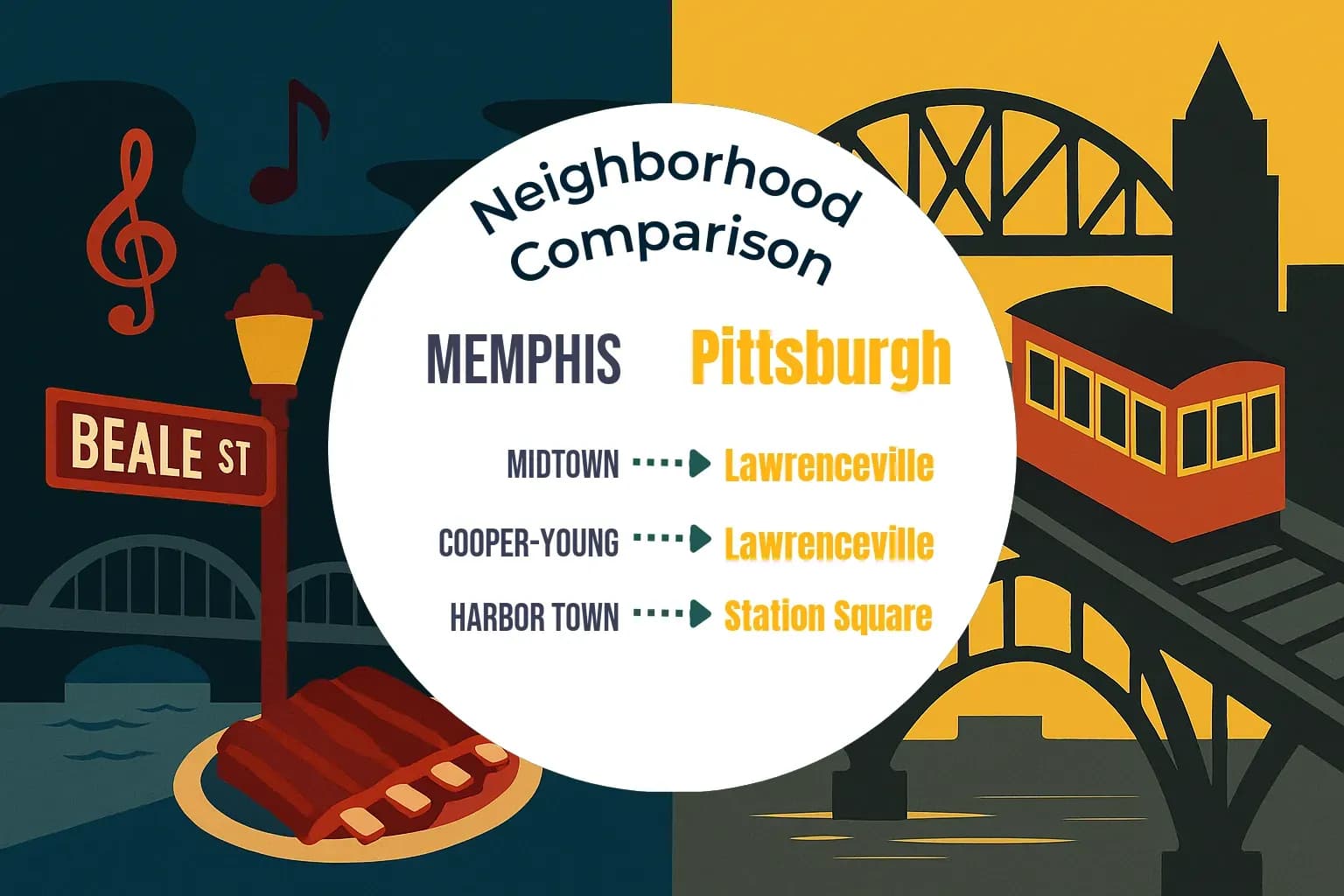 Memphis vs Pittsburgh Neighborhood Comparison