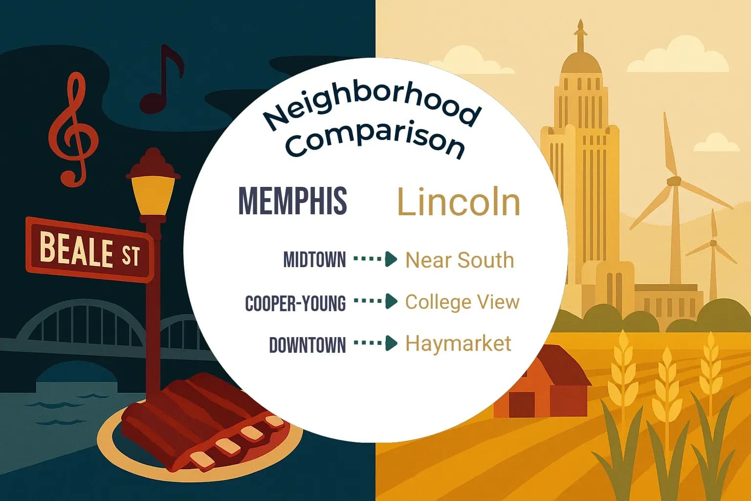 Memphis vs Lincoln Neighborhood Comparison