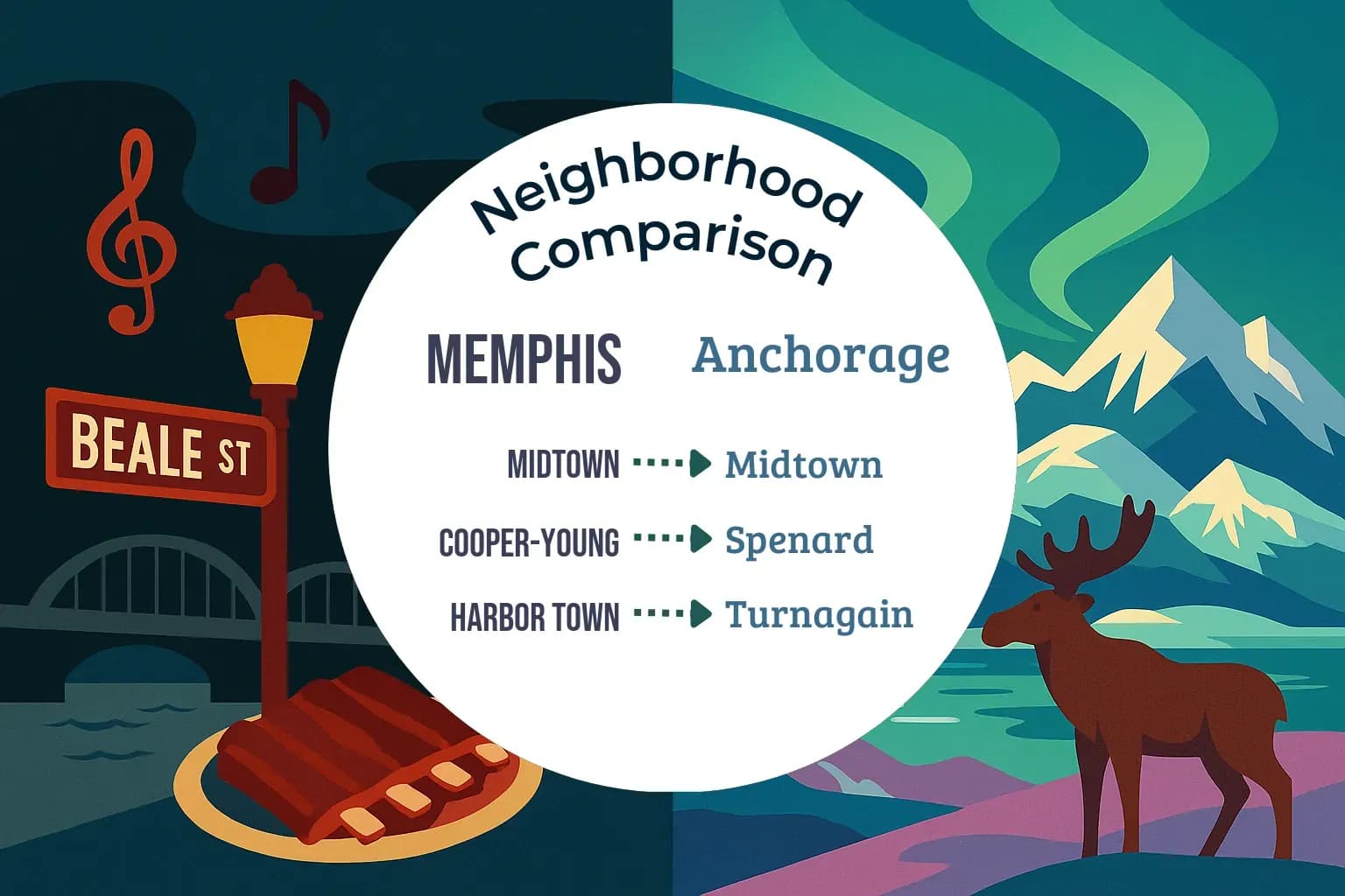 Memphis vs Anchorage Neighborhood Comparison