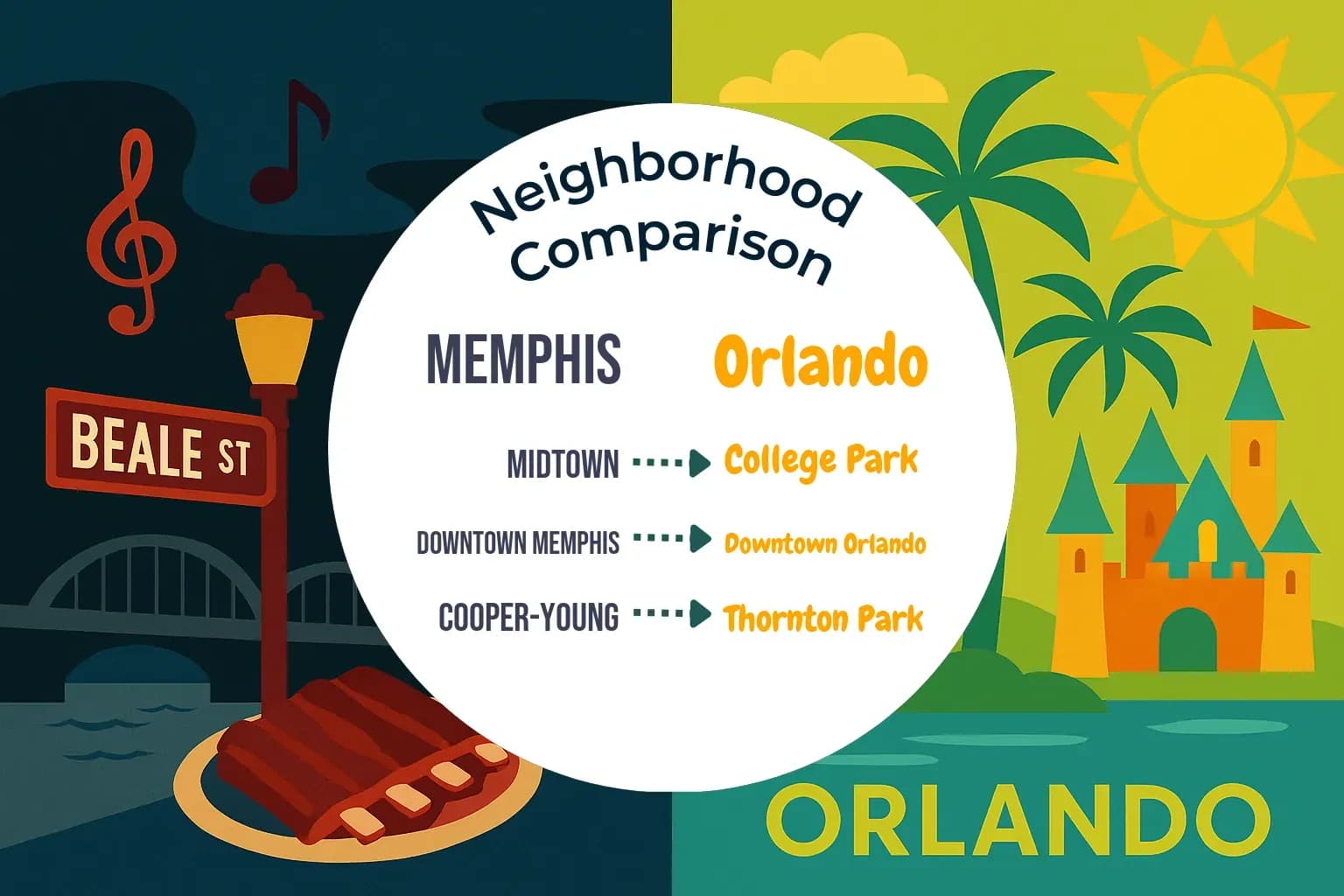 Memphis vs Orlando Neighborhood Comparison