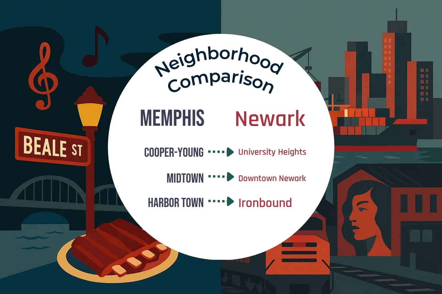 Memphis vs Newark Neighborhood Comparison