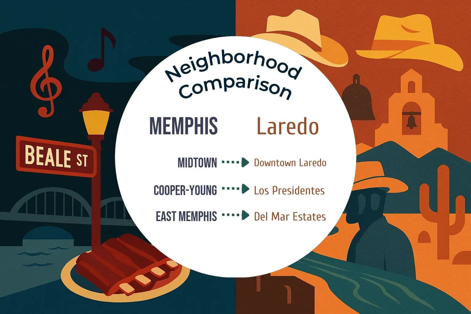 Memphis vs Laredo Neighborhood Comparison