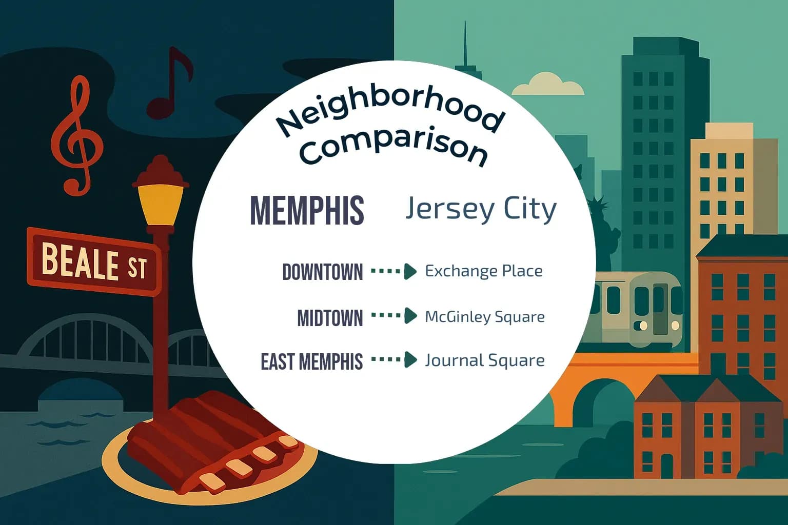 Memphis vs Jersey City Neighborhood Comparison