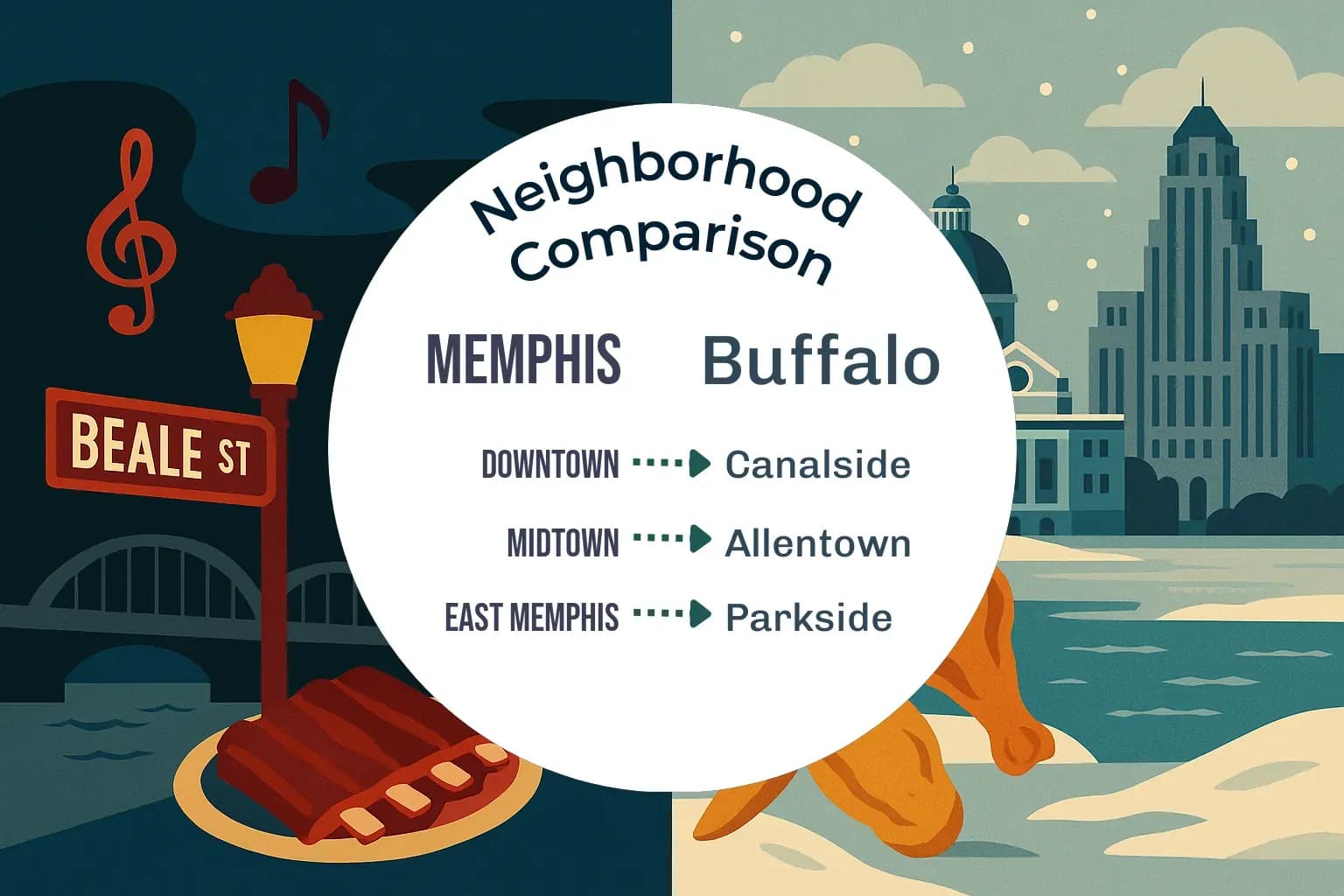 Memphis vs Buffalo Neighborhood Comparison