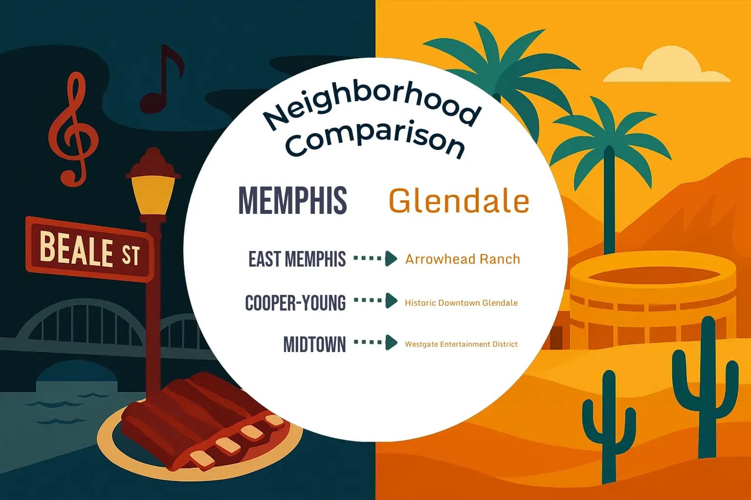 Memphis vs Glendale Neighborhood Comparison