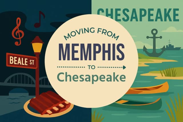 Moving from Memphis to Chesapeake