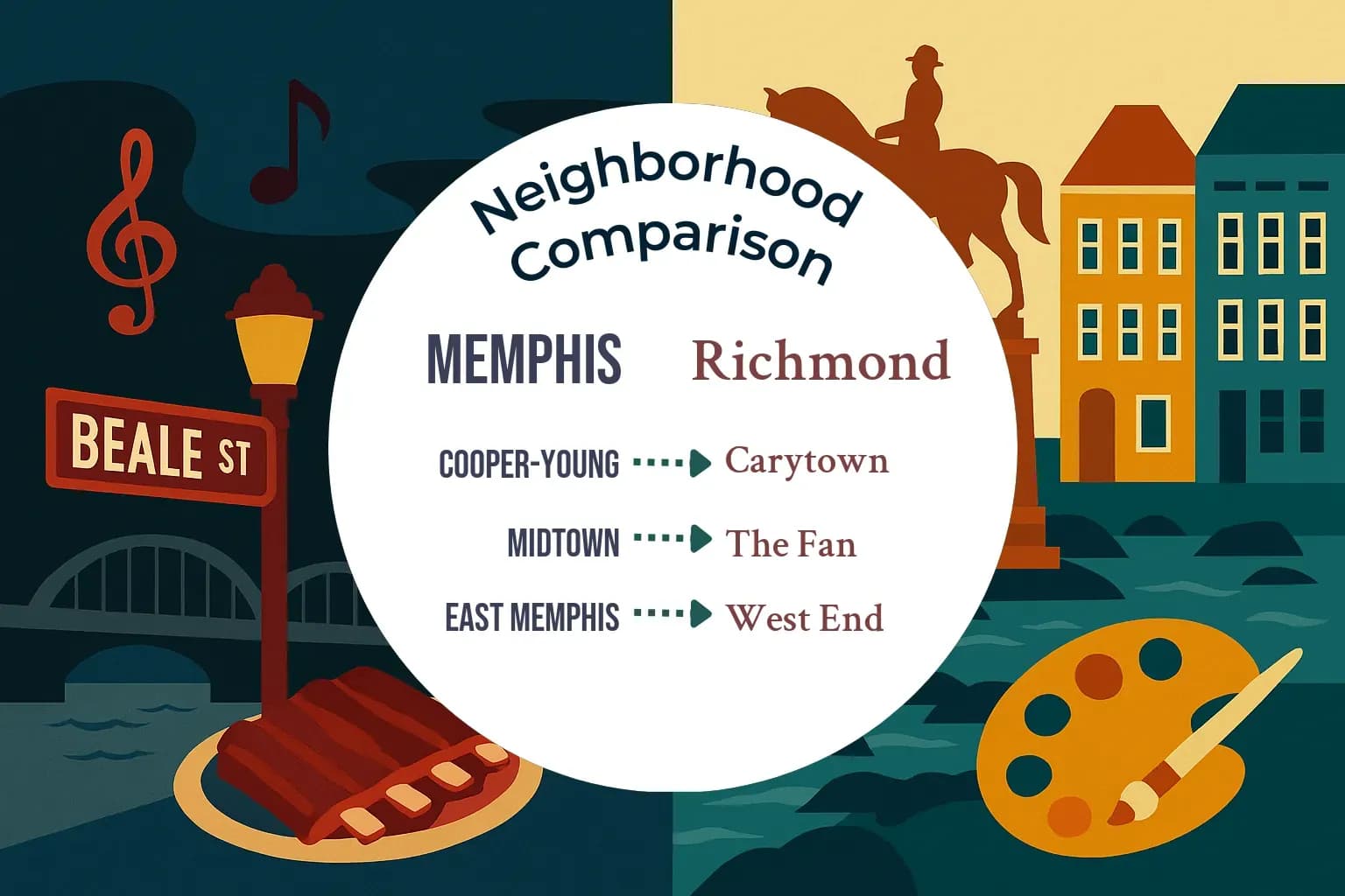 Memphis vs Richmond Neighborhood Comparison