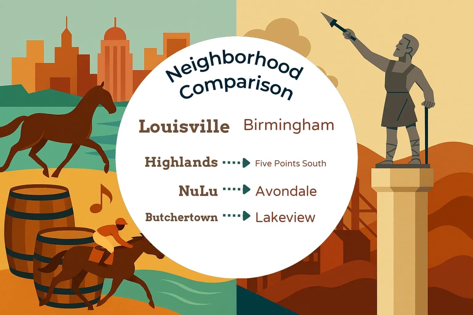 Louisville vs Birmingham Neighborhood Comparison