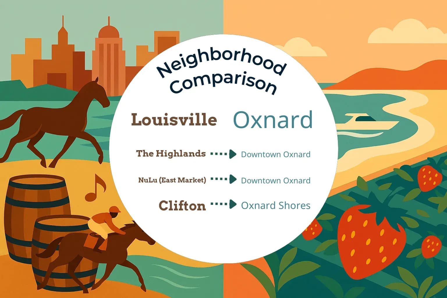 Louisville vs Oxnard Neighborhood Comparison