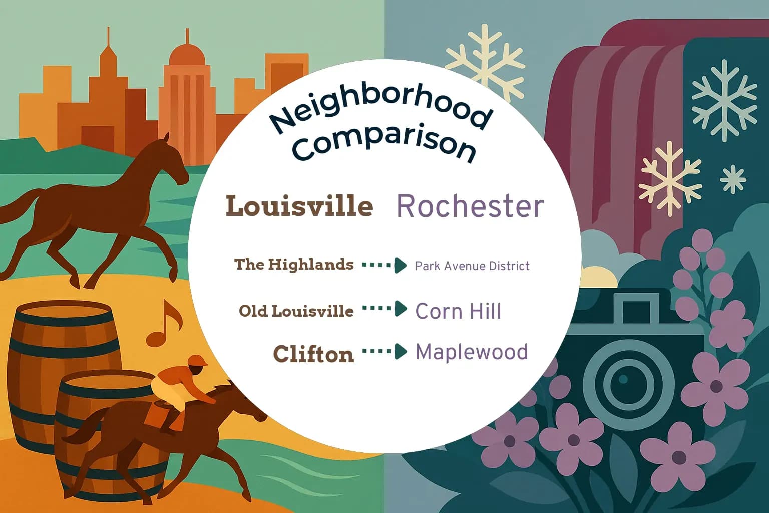 Louisville vs Rochester Neighborhood Comparison