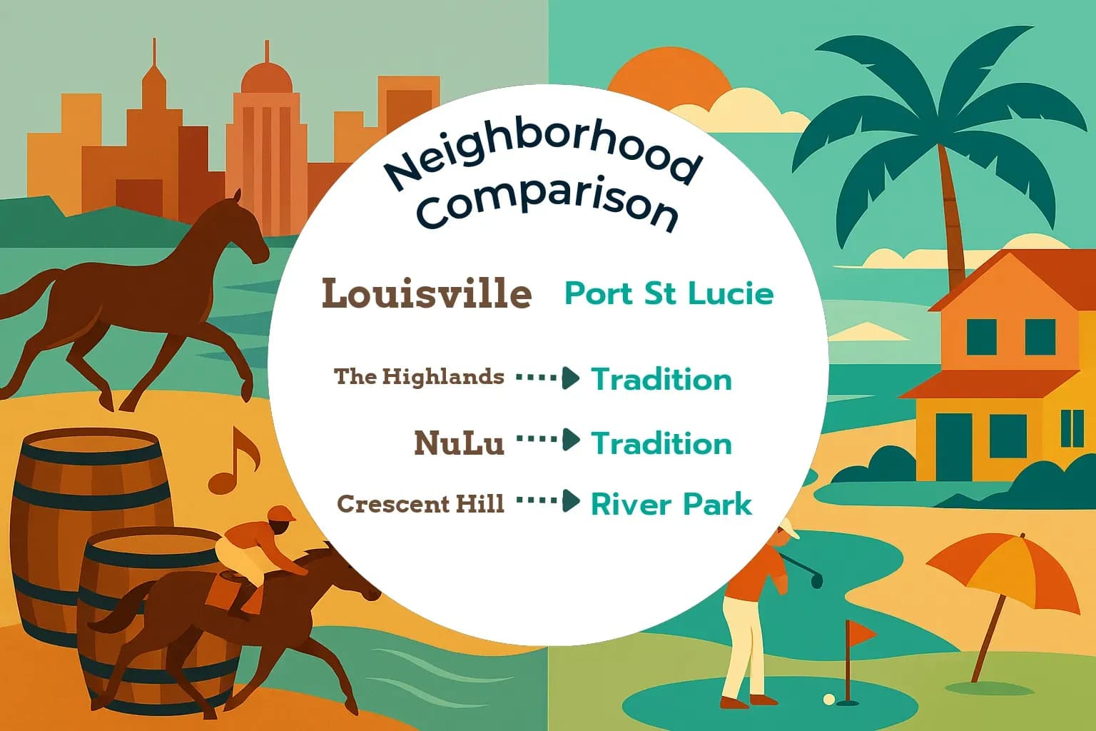 Louisville vs Port St. Lucie Neighborhood Comparison