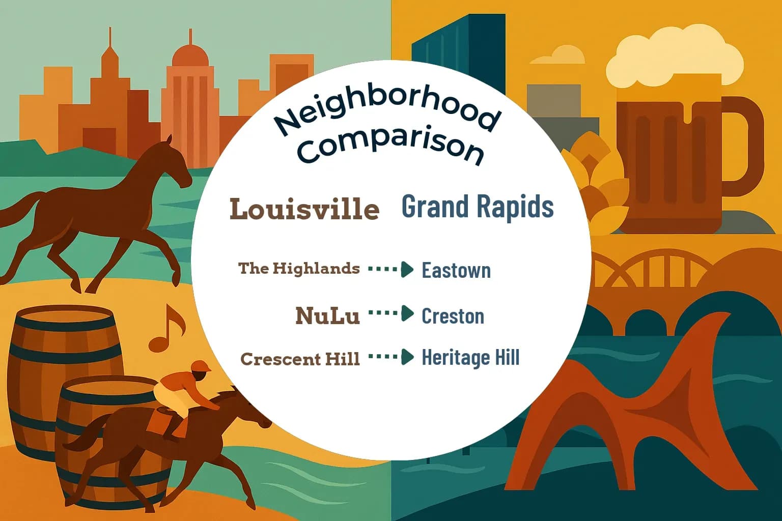Louisville vs Grand Rapids Neighborhood Comparison