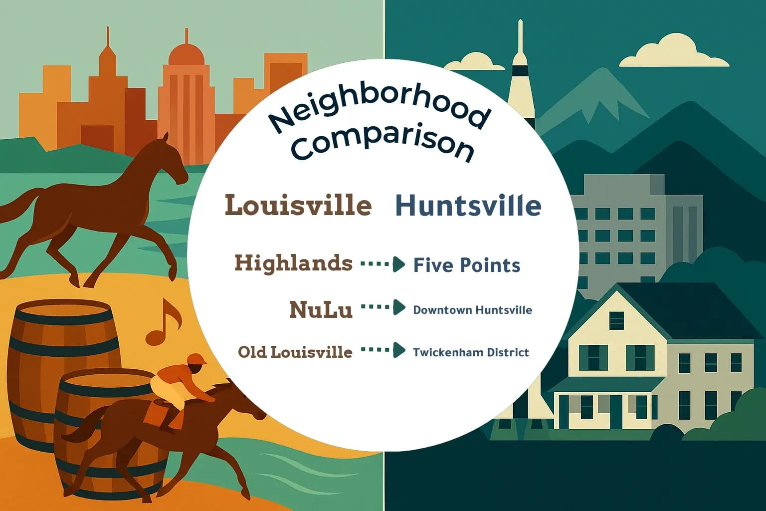 Louisville vs Huntsville Neighborhood Comparison