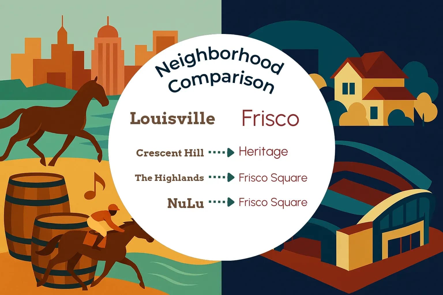Louisville vs Frisco Neighborhood Comparison
