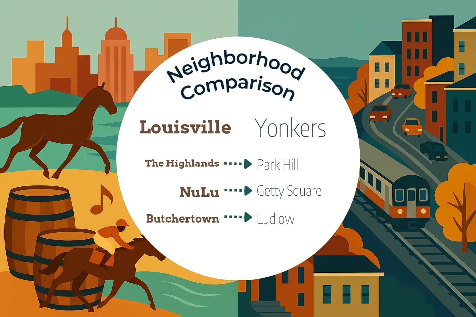 Louisville vs Yonkers Neighborhood Comparison