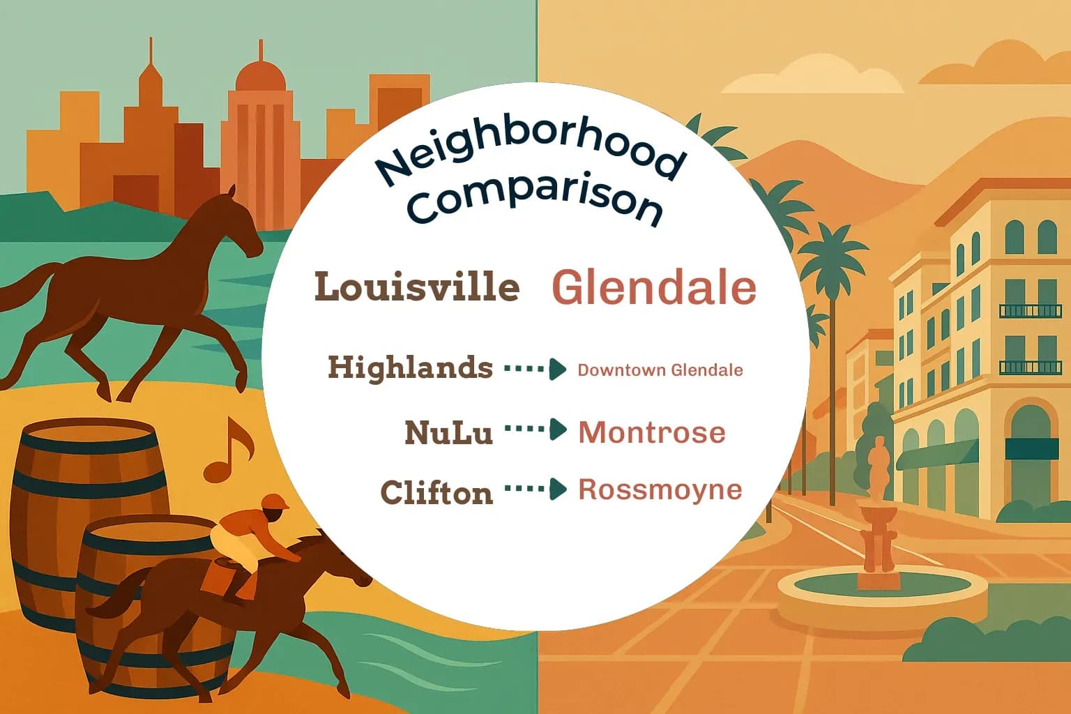Louisville vs Glendale Neighborhood Comparison
