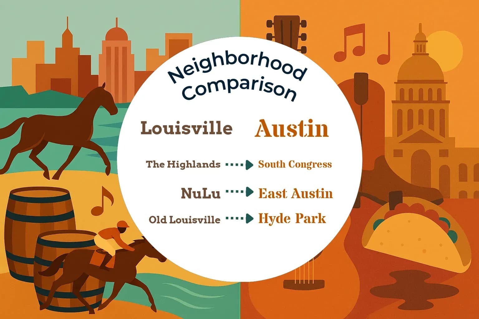 Louisville vs Austin Neighborhood Comparison