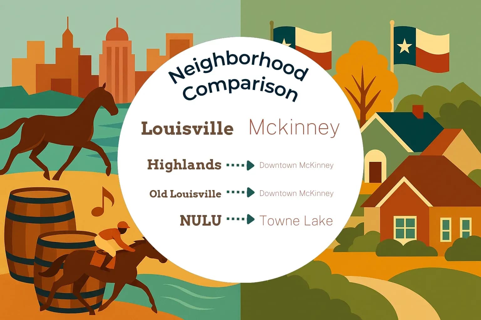 Louisville vs Mckinney Neighborhood Comparison