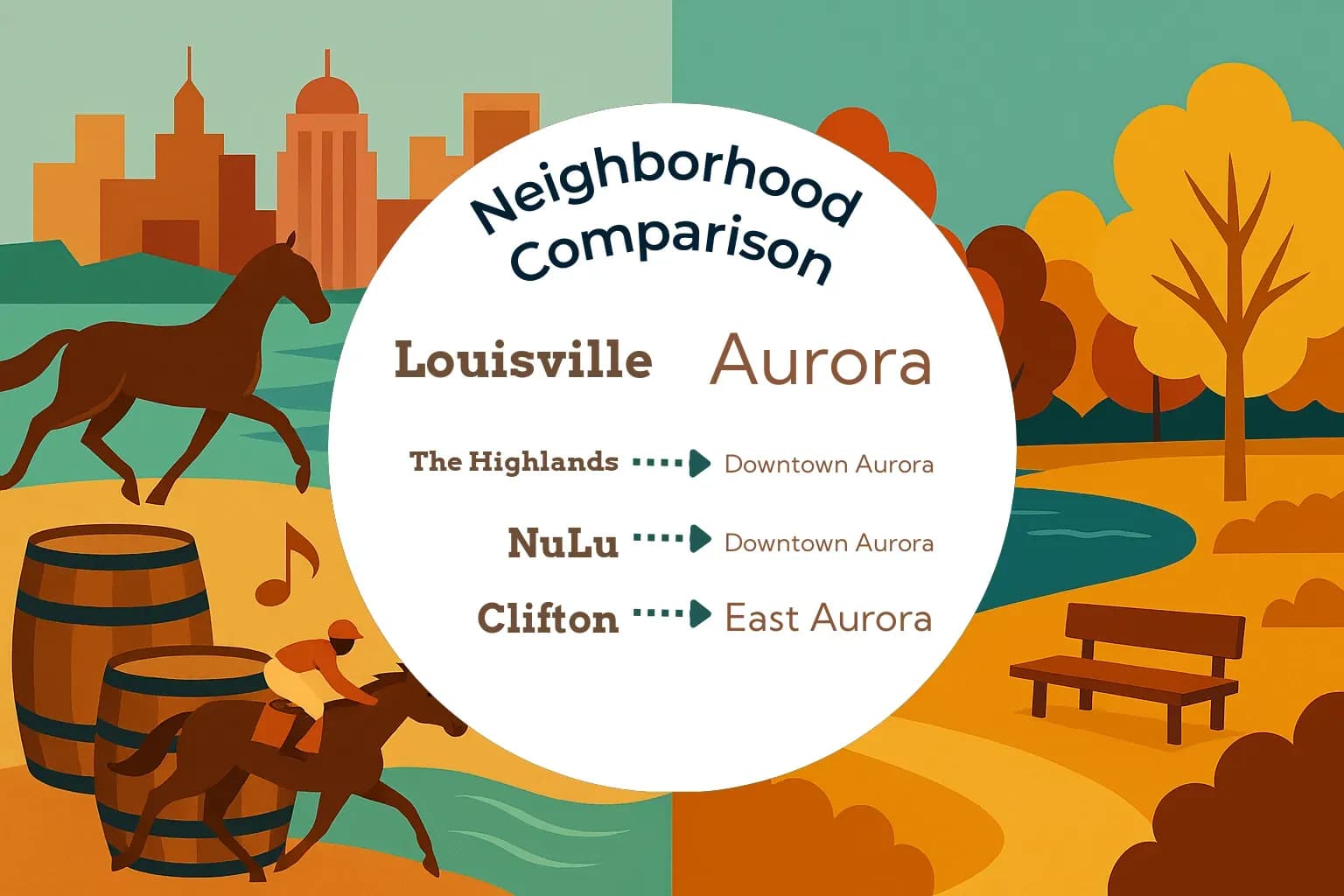 Louisville vs Aurora Neighborhood Comparison