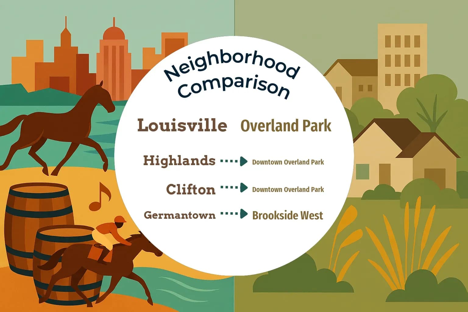 Louisville vs Overland Park Neighborhood Comparison