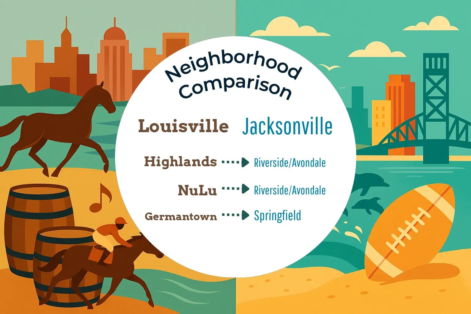 Louisville vs Jacksonville Neighborhood Comparison