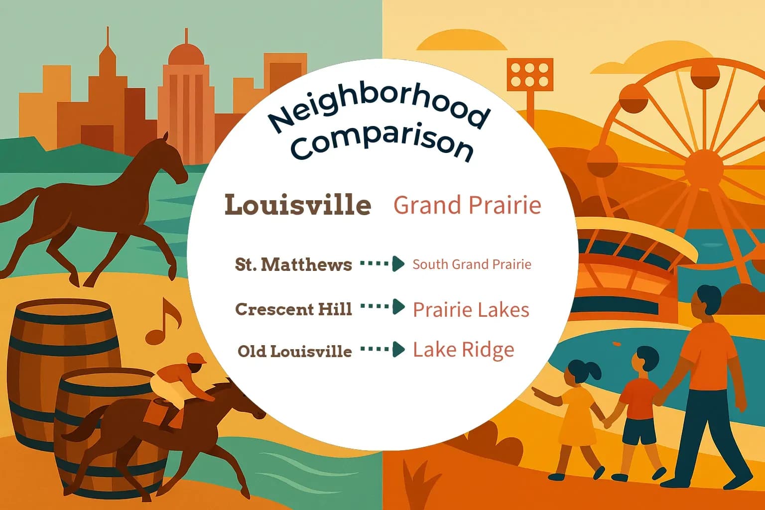 Louisville vs Grand Prairie Neighborhood Comparison