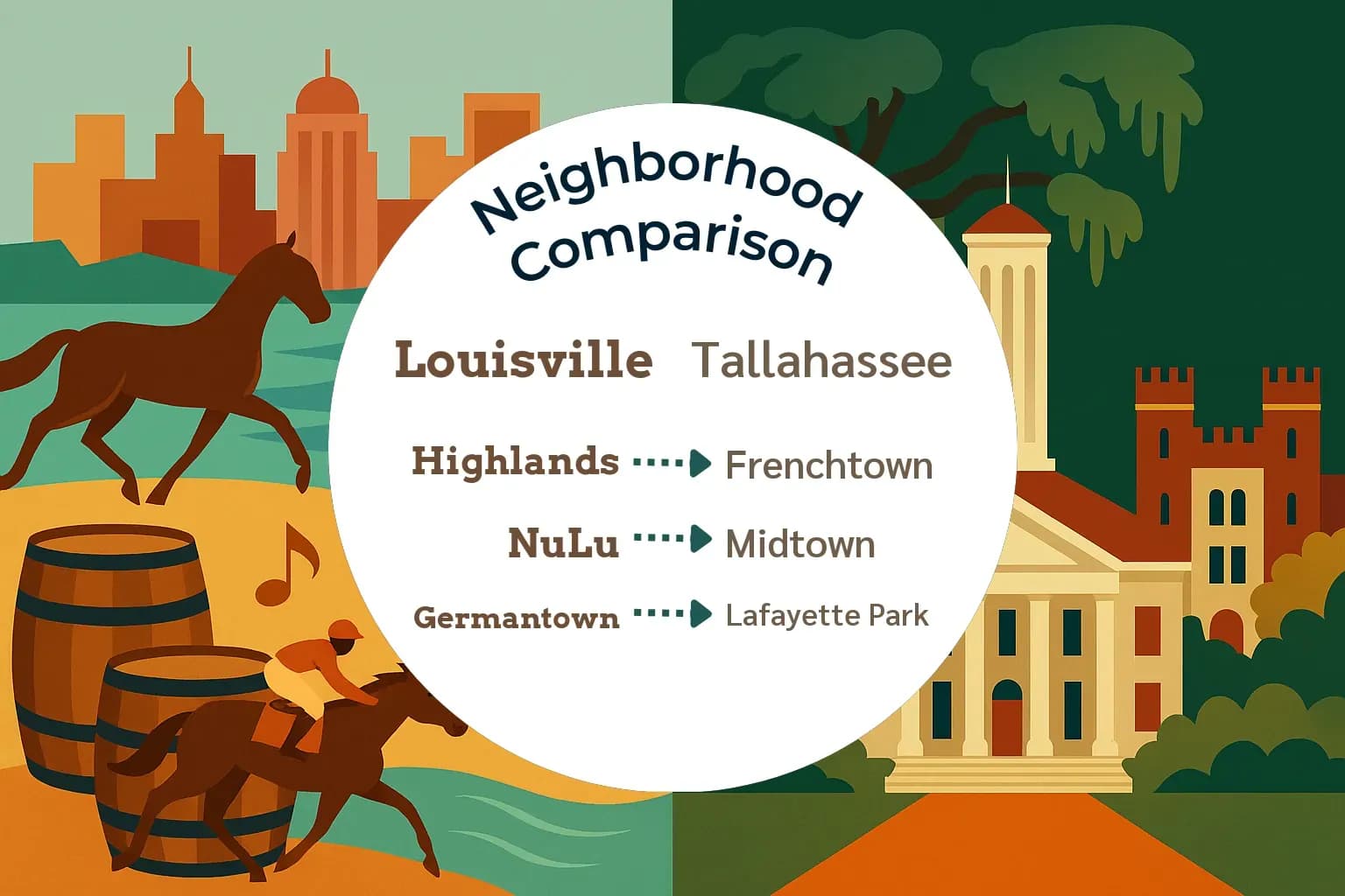 Louisville vs Tallahassee Neighborhood Comparison