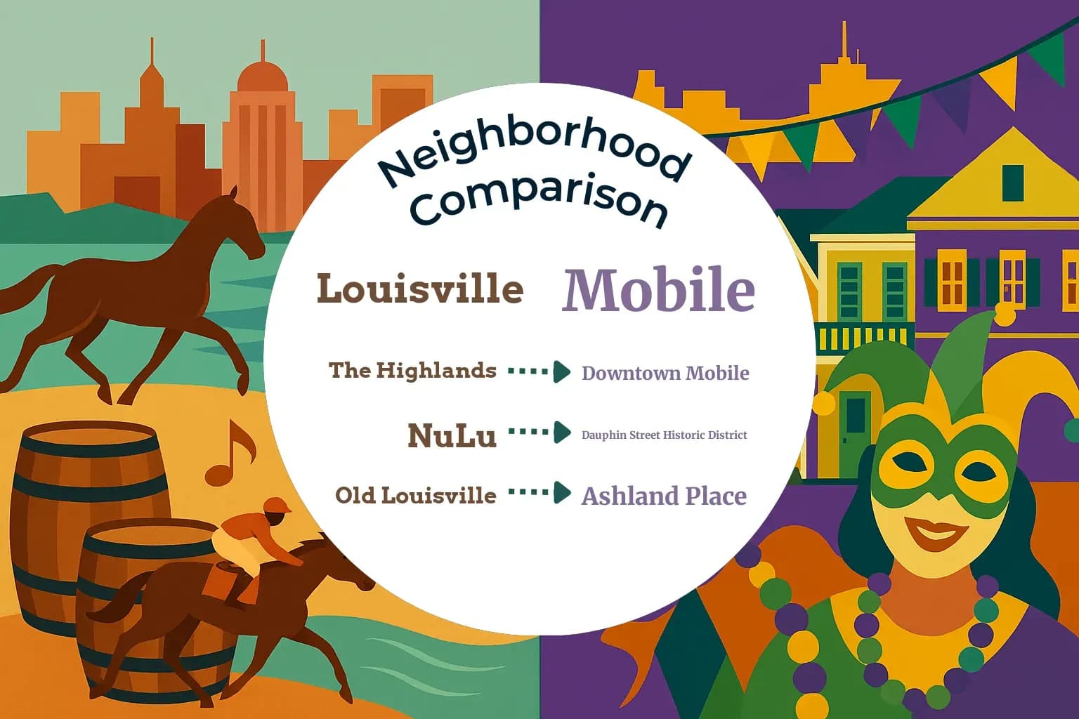 Louisville vs Mobile Neighborhood Comparison