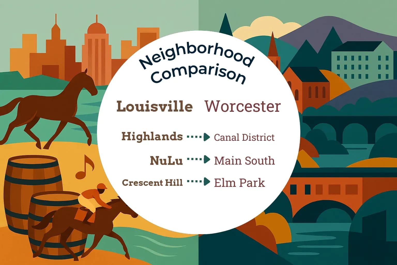 Louisville vs Worcester Neighborhood Comparison