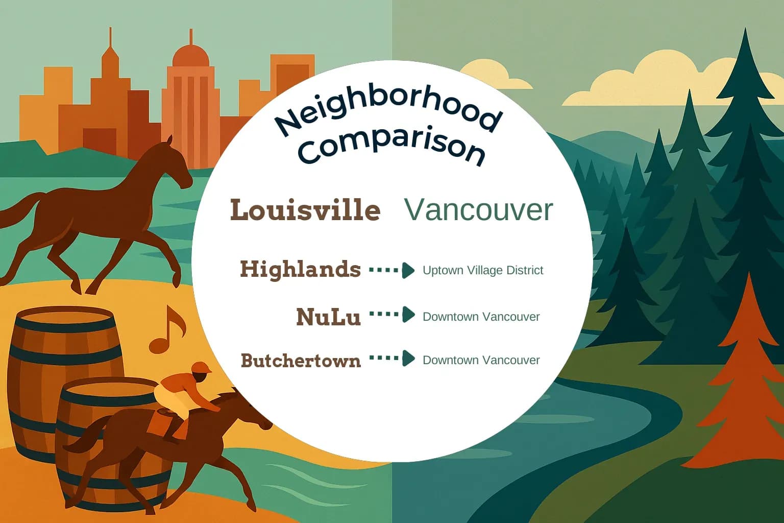 Louisville vs Vancouver Neighborhood Comparison