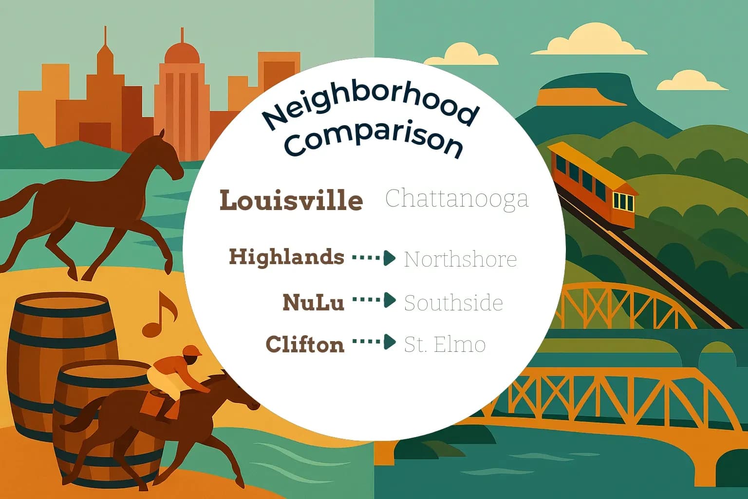 Louisville vs Chattanooga Neighborhood Comparison