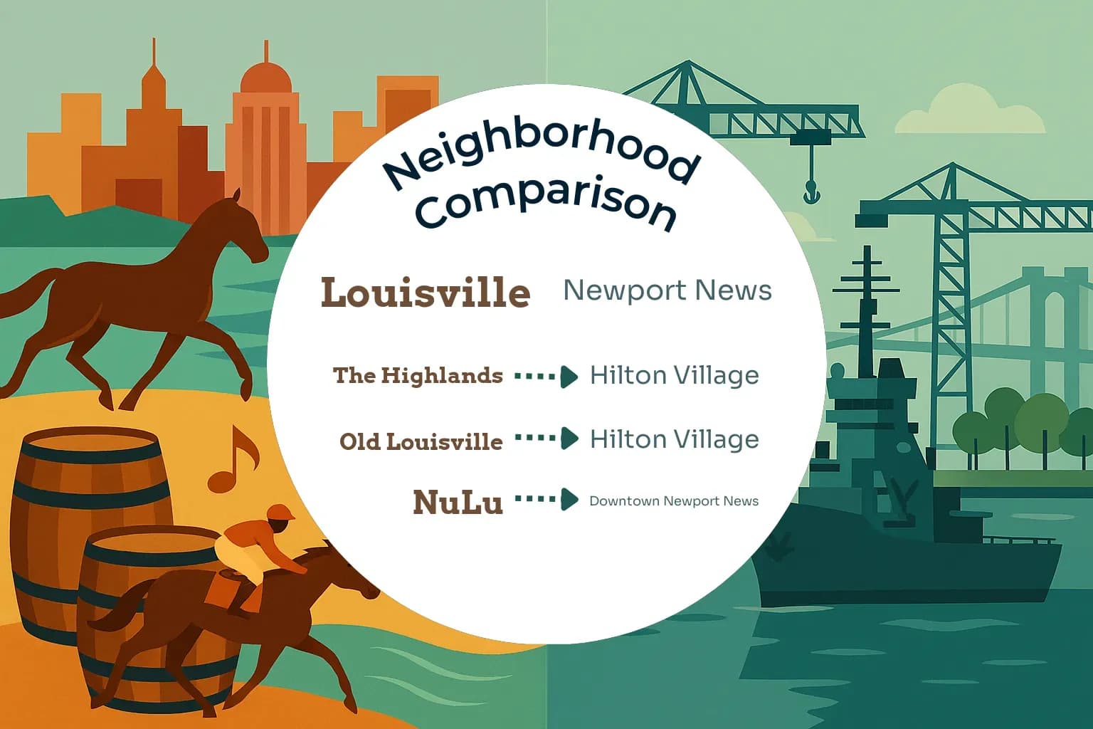 Louisville vs Newport News Neighborhood Comparison