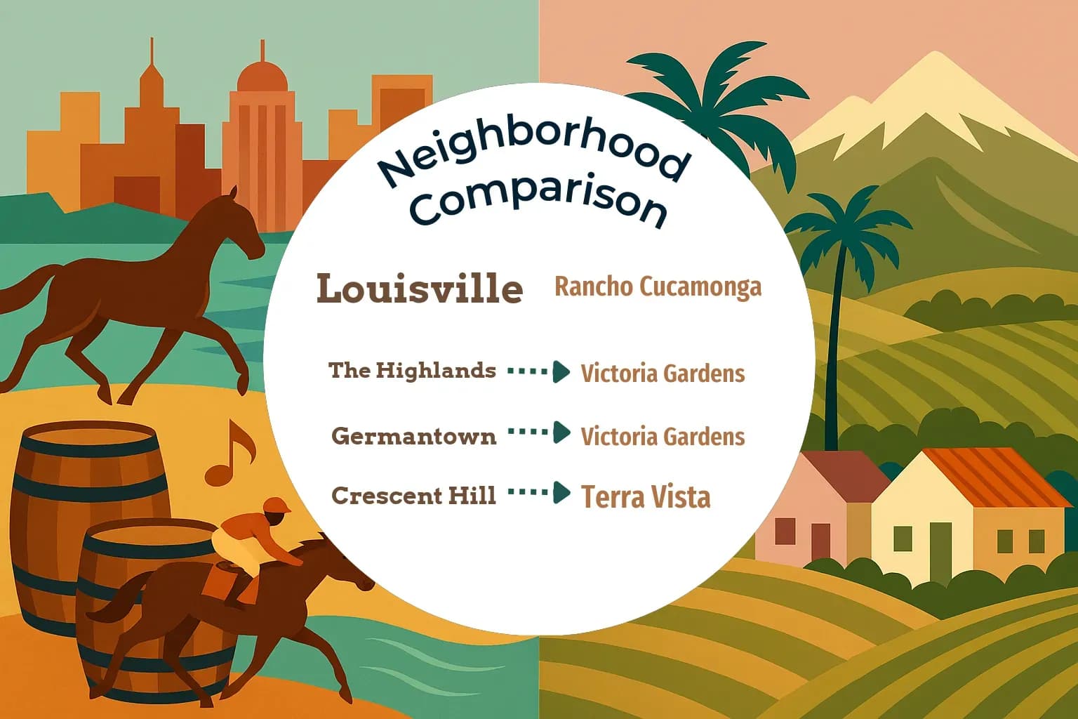 Louisville vs Rancho Cucamonga Neighborhood Comparison