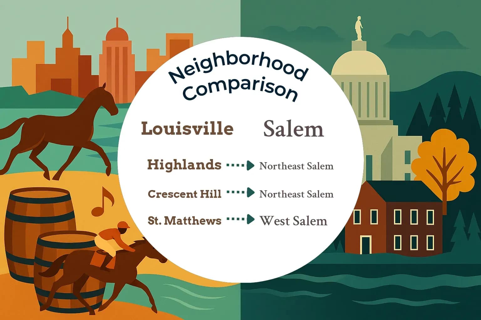 Louisville vs Salem Neighborhood Comparison