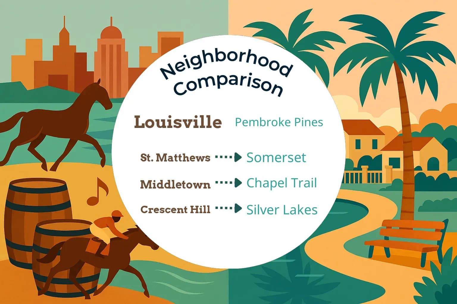 Louisville vs Pembroke Pines Neighborhood Comparison