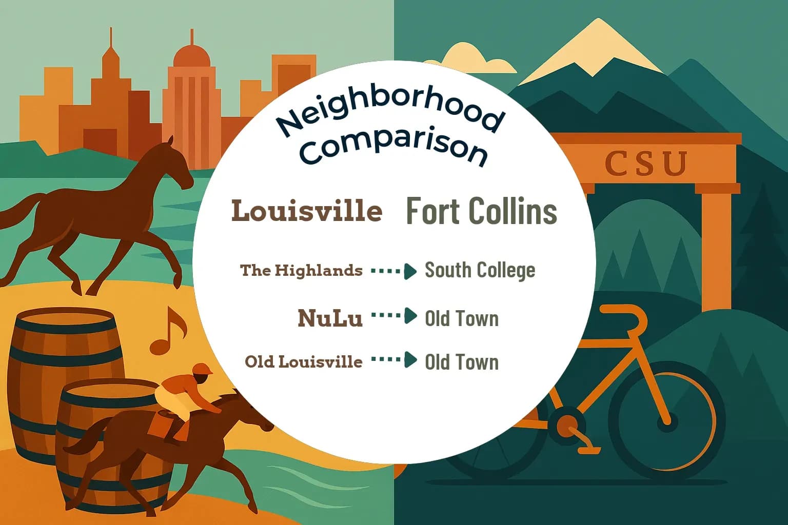 Louisville vs Fort Collins Neighborhood Comparison