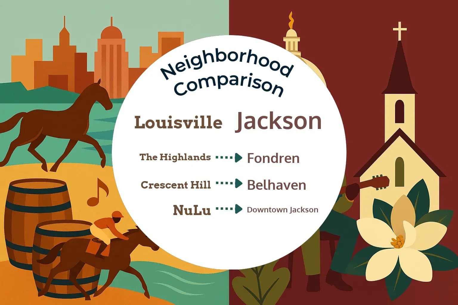 Louisville vs Jackson Neighborhood Comparison