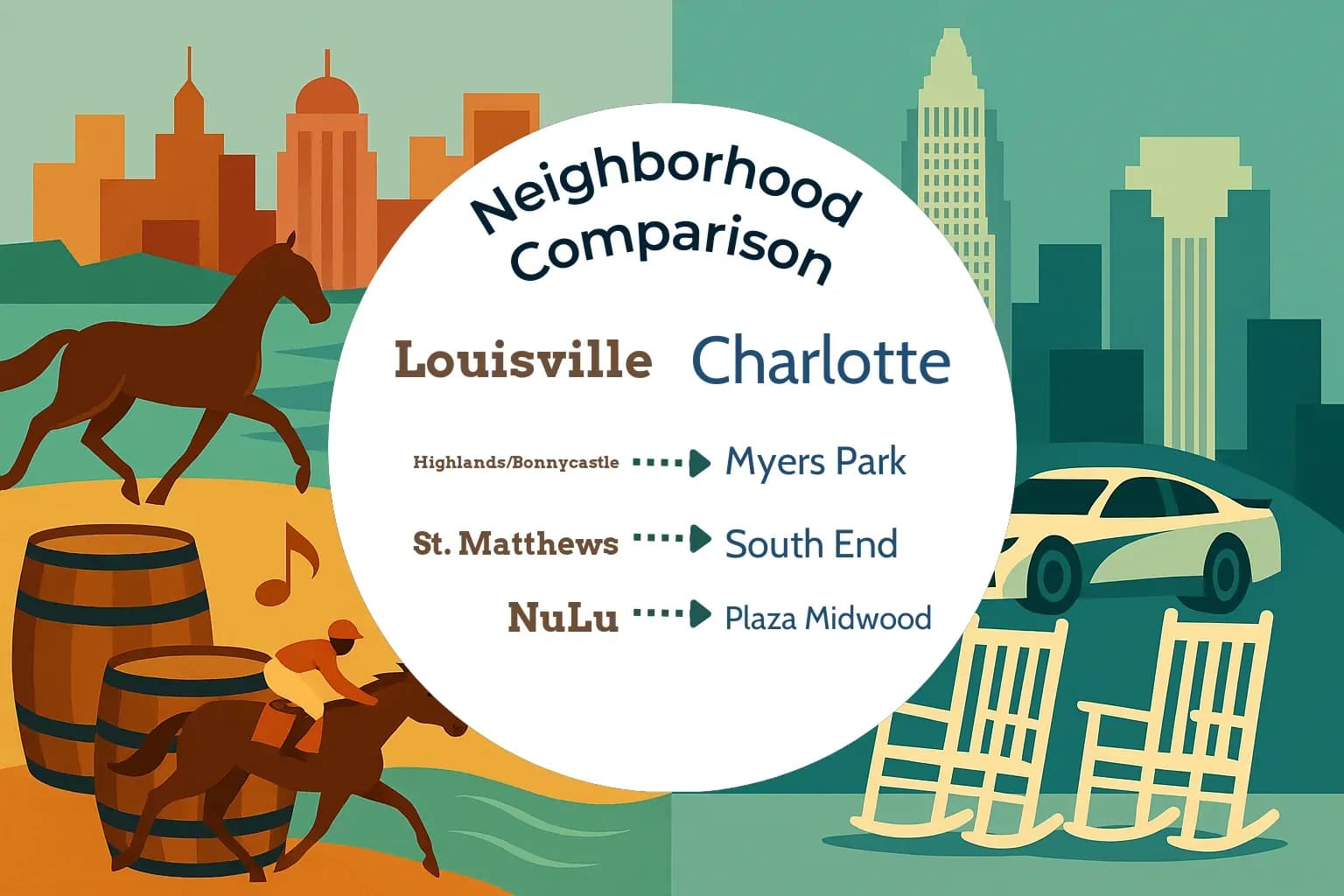 Louisville vs Charlotte Neighborhood Comparison