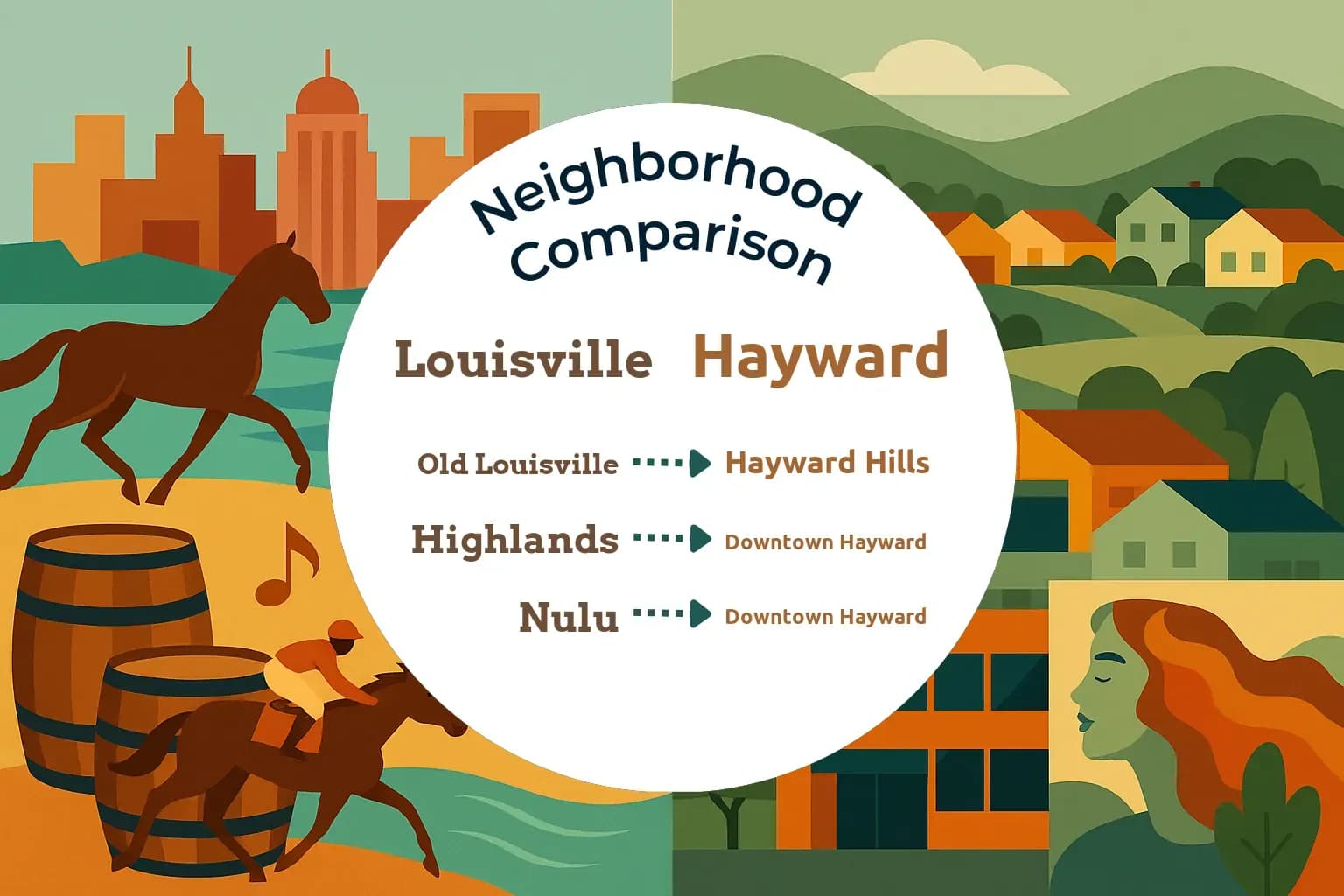 Louisville vs Hayward Neighborhood Comparison