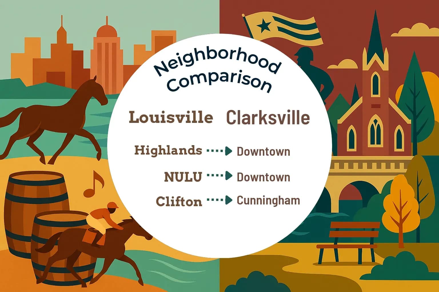 Louisville vs Clarksville Neighborhood Comparison